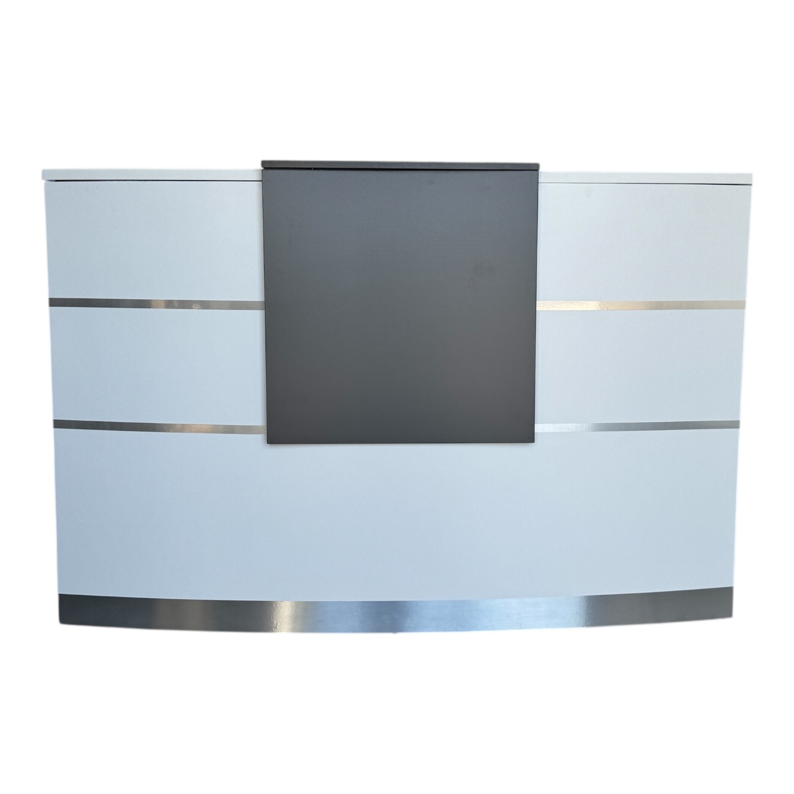 Empfangstheke Tresen für Ihr Büro VALENCE weiß Salon Kanzlei  Praxis Möbel von Jet-Line 120 cm