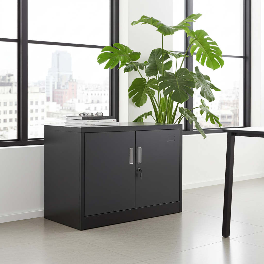 Aktenschrank SARATOW dunkelgrau