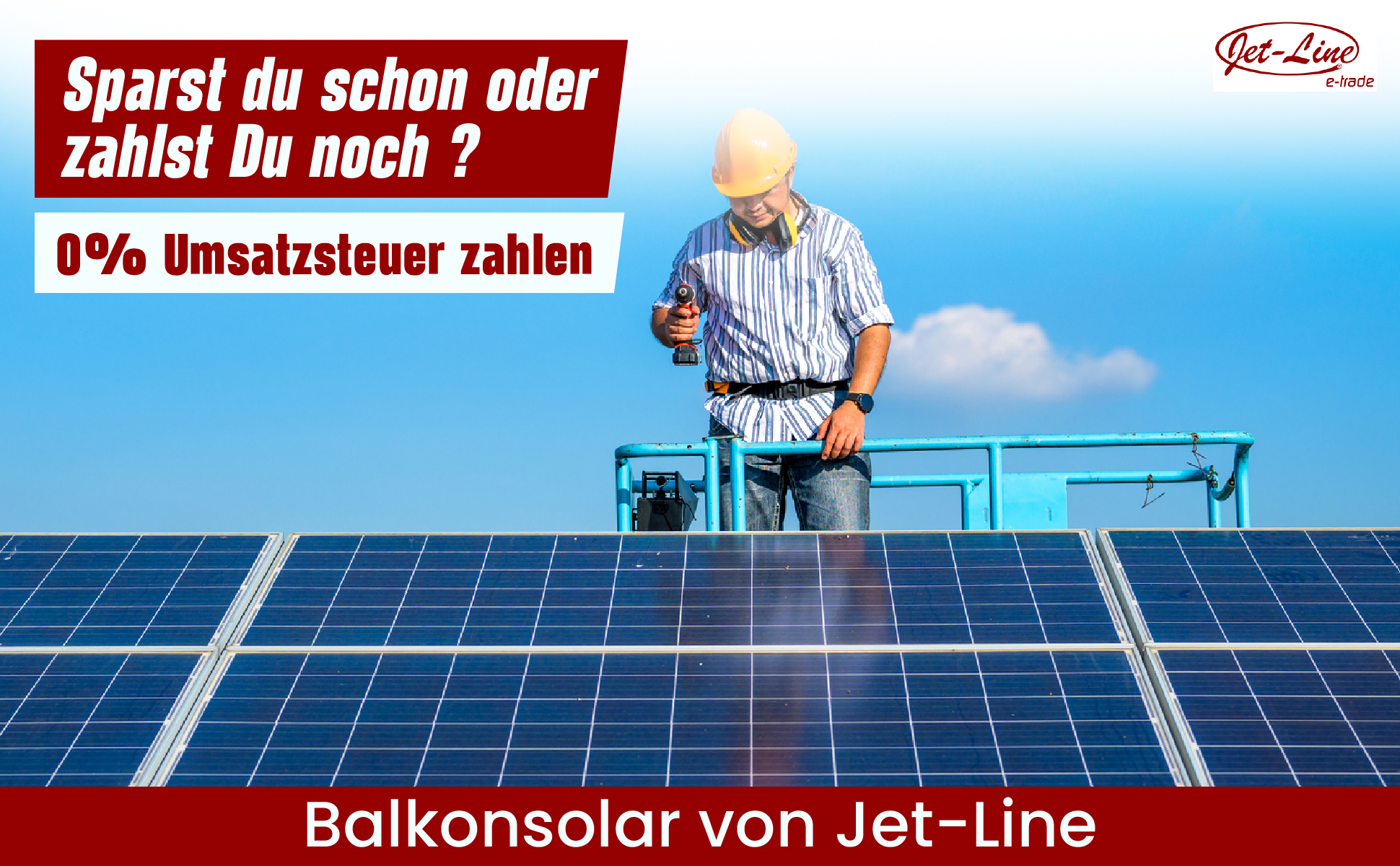 PV Solaranlage Photovoltaik 2380 W (4x595 W) &  Wechselrichter NEP 2000 W drosselbar