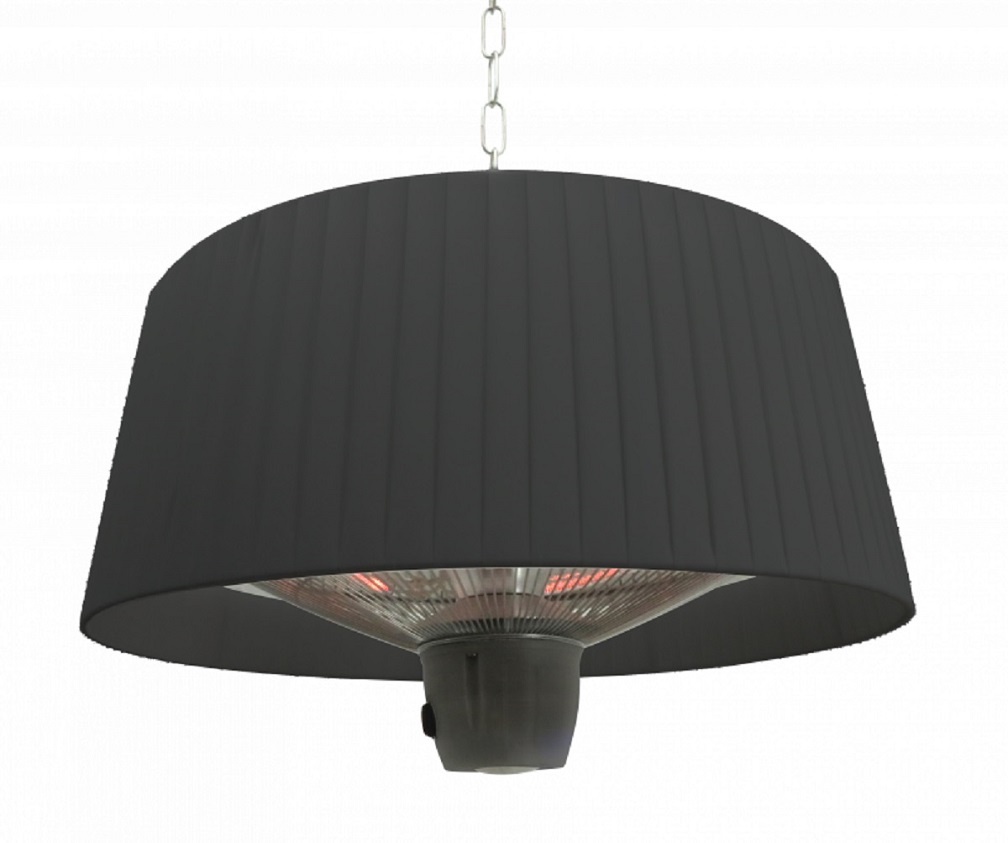 Heizlampe Terrassenlampe 50 x 50 x 30 cm ELEKTRA schwarz elektrisch Wärme für Terrasse Garten