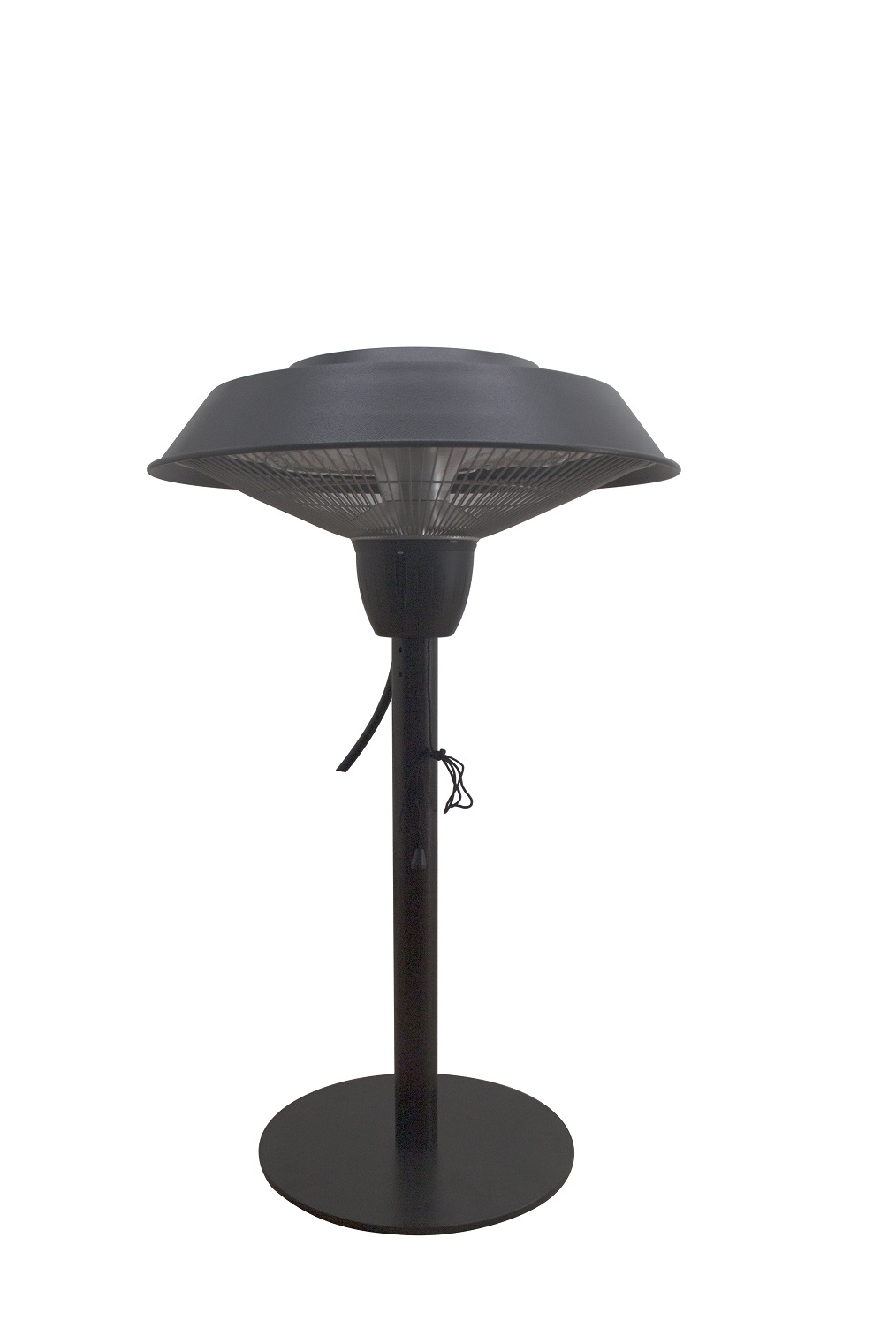 Heizlampe Terrassenlampe 69 x 42 cm schwarz POLLUX  elektrisch Wärme für Terrasse Garten
