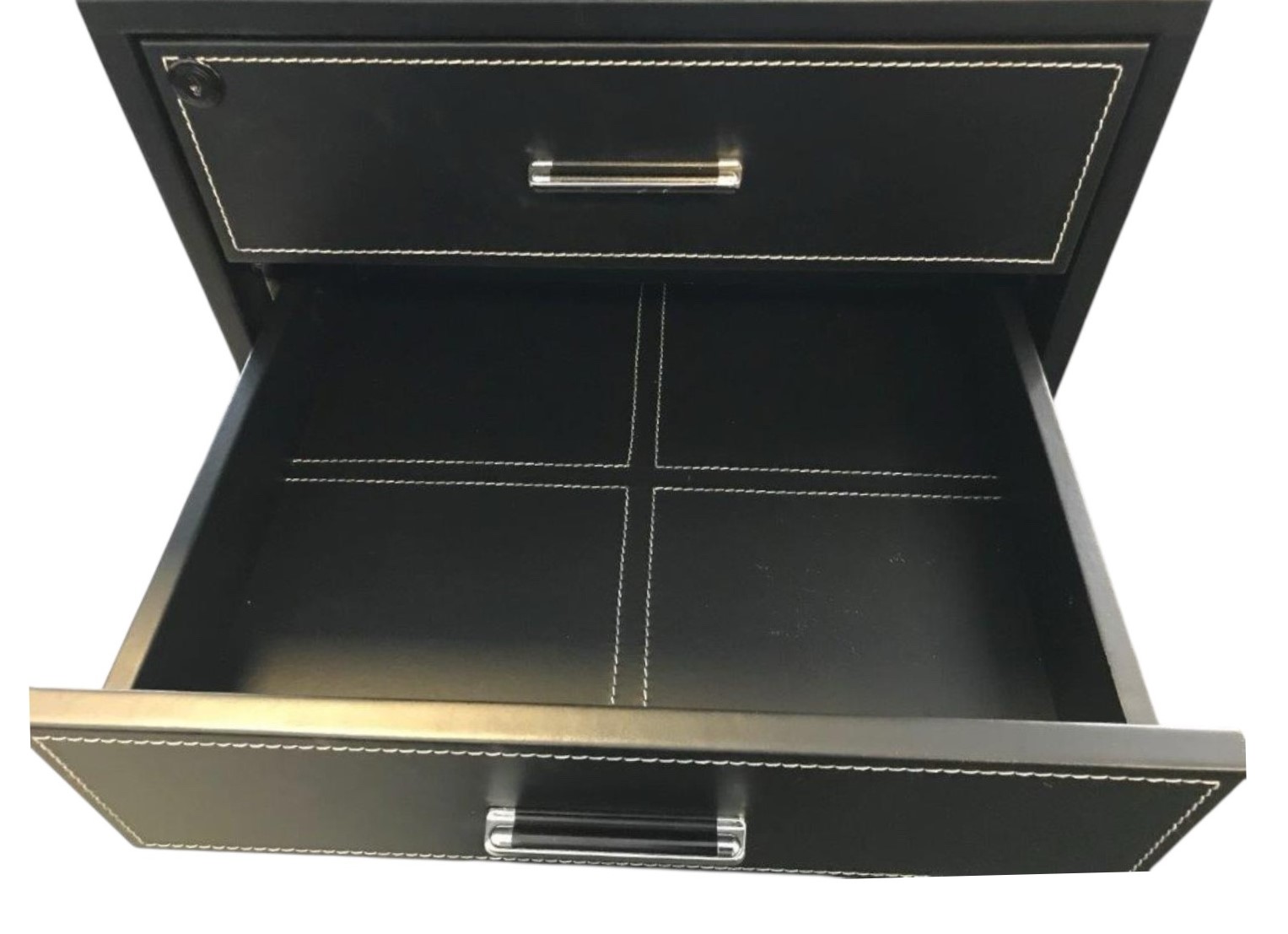 Büromöbel Chef Schreibtisch Managerschreibtisch Büroschreibtisch VENEDIG schwarz 2,2x 0,85x0,75 m