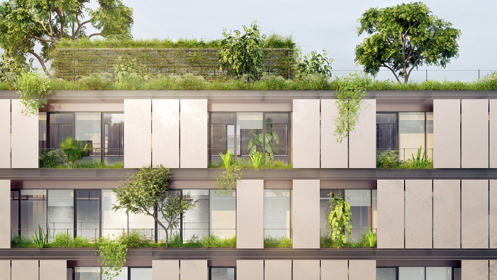 Vertikalmarkise Balkonmarkise Beschattung Sichtschutzrollo 1.0 x 2.3 m beige Außenrollo Garten