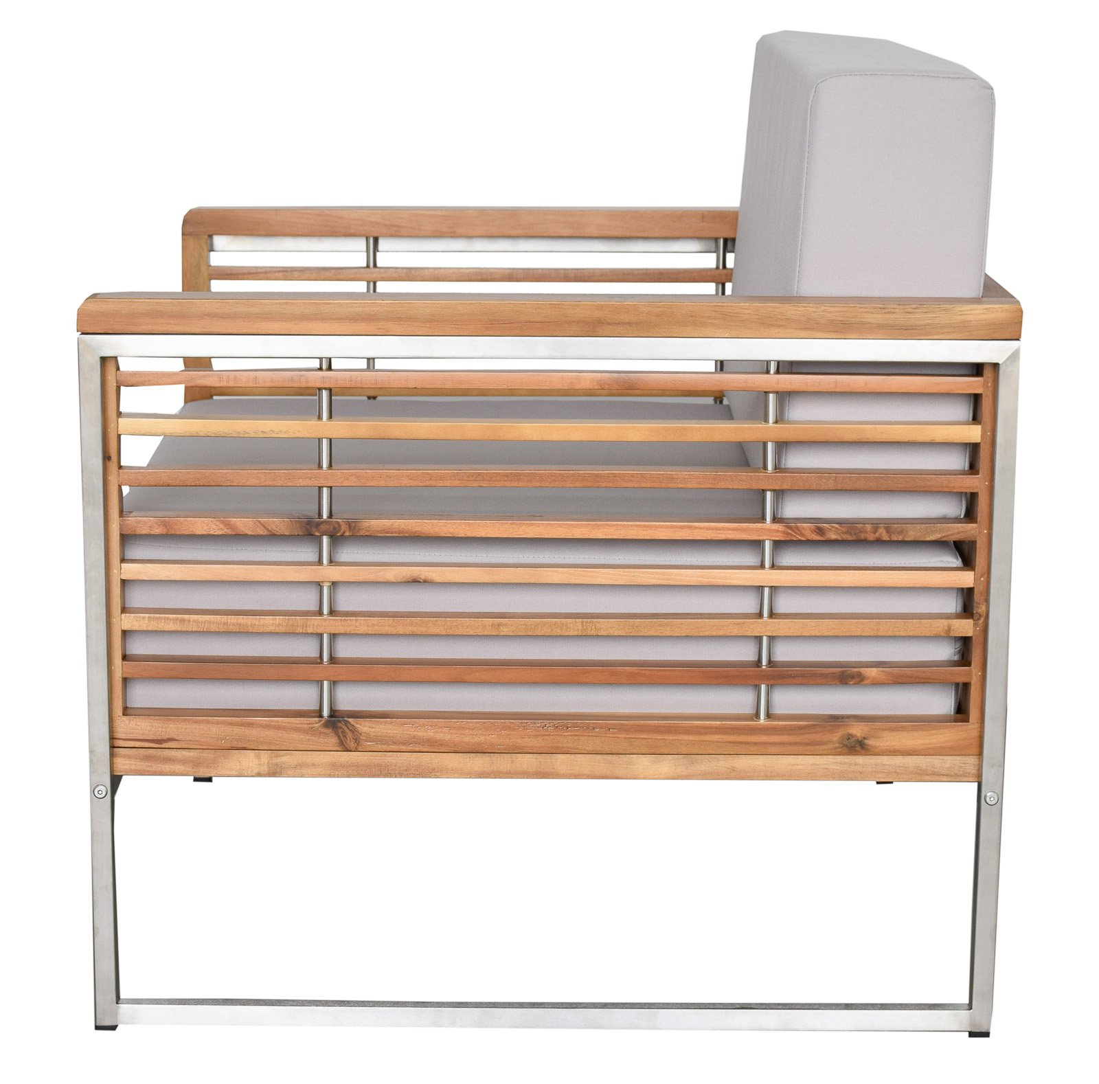 Gartenmöbel Lounge Set ARTEMIS II creme 5- Teilig mit Kissen Wetterfest Garten Terrasse Balkon