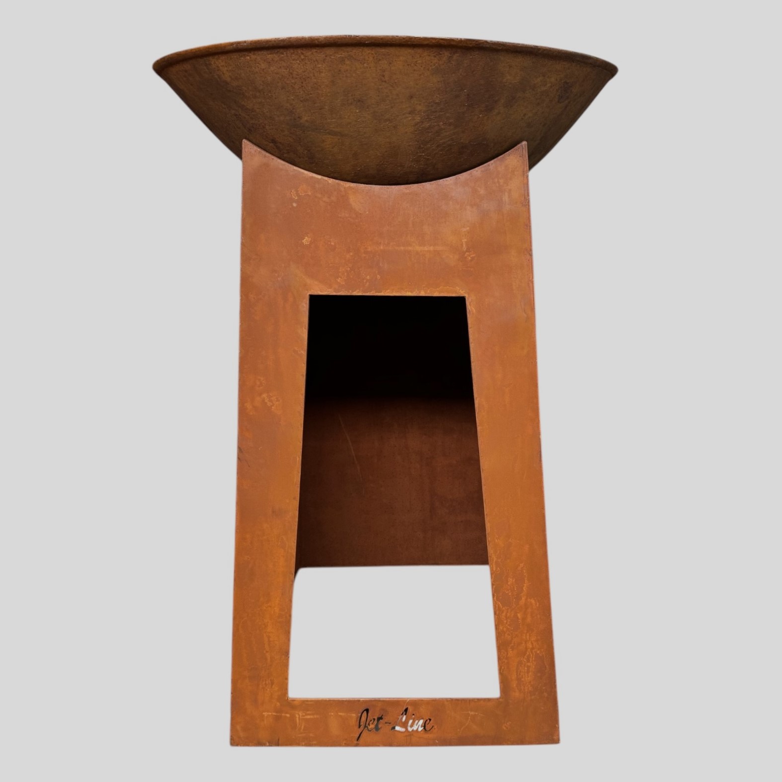 Feuerstelle Feuerschale XXL Cambridge 110 cm rostoptik Terrasse Jet-Line