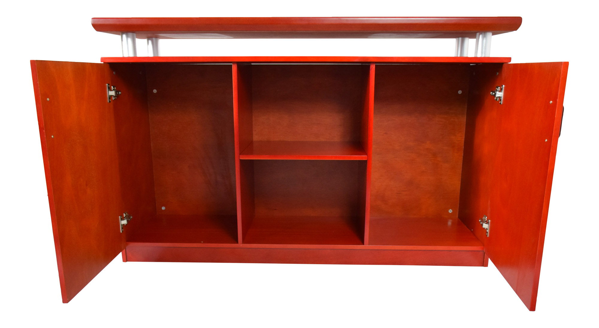 Büromöbel Büro Schrank Aktenschrank ORLY Kirsch 140x85x43cm Büro Arbeitszimmer Home-Office