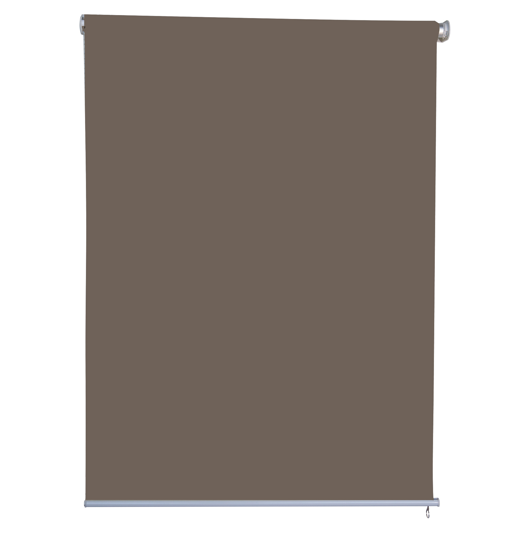 Sichtschutzrollo Vertikalmarkise Sonnenschutz blickdichtes Rollo 1,7x2,3m Braun Garten Terrasse