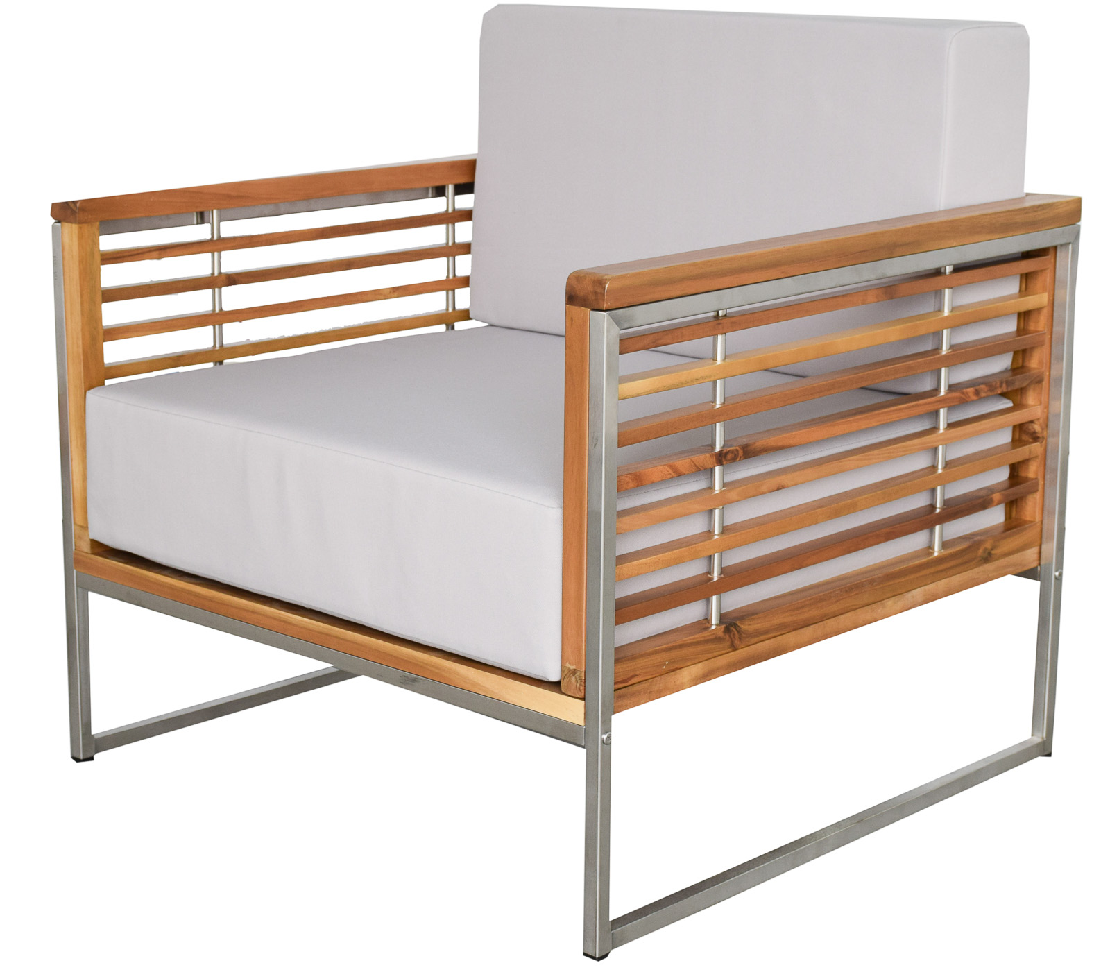 Gartenmöbel Lounge Set ARTEMIS II creme 5- Teilig mit Kissen Wetterfest Garten Terrasse Balkon