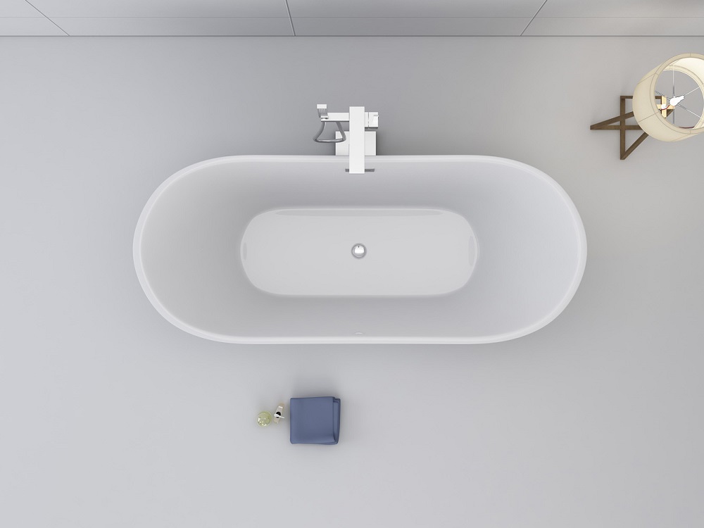 Badewanne LAUSANNE II weiss 170x80 cm