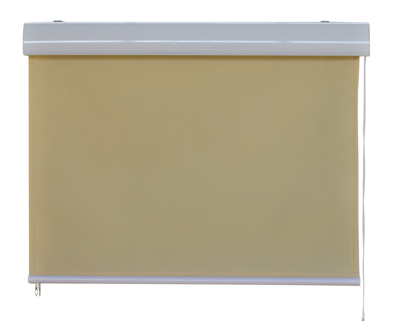Vertikalmarkise Kassettenrollo Außenrollo Sonnenschutz 1.7x2.3m beige Sichtschutz Rollo