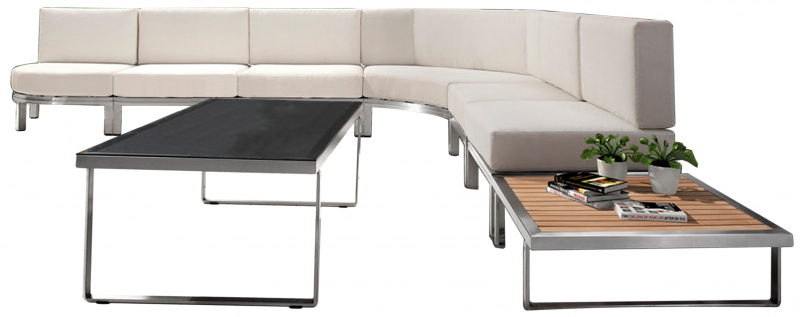 Gartenmöbel Lounge-Möbel-Set Outdoor Lounge POSEIDON beige/weiß 7-Teilig mit Kissen/Sitzpolster