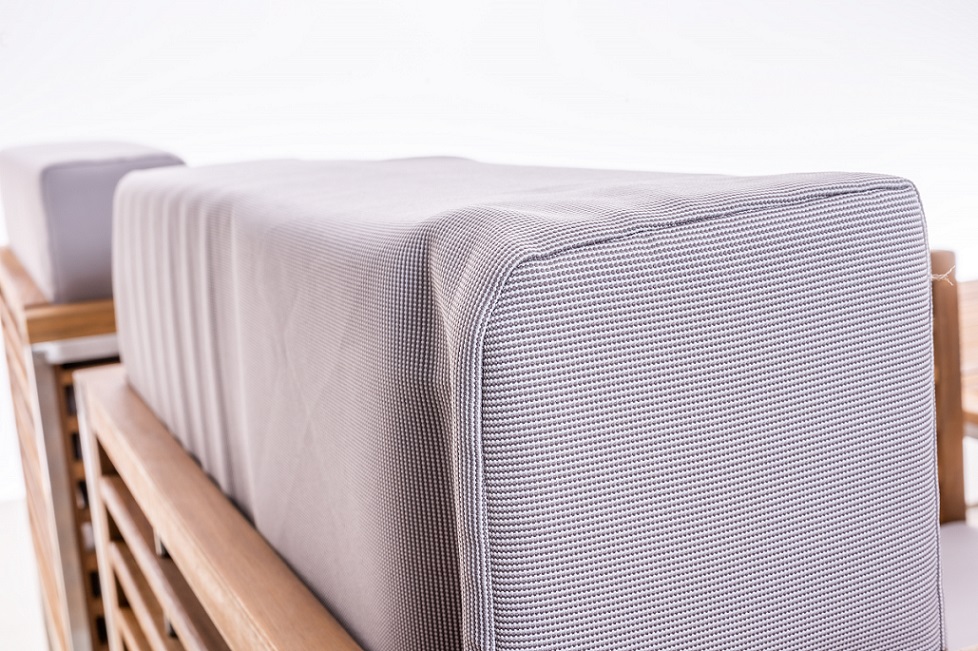 Gartenmöbel Lounge Set ARTEMIS II creme 5- Teilig mit Kissen Wetterfest Garten Terrasse Balkon