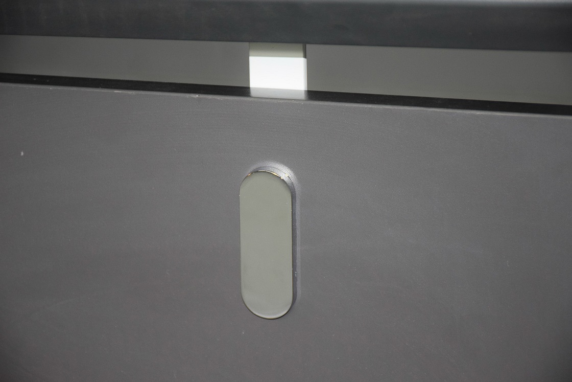 Büromöbel Chef Schreibtisch Managerschreibtisch Büroschreibtisch CAROLINA Links weiß-anthrazit