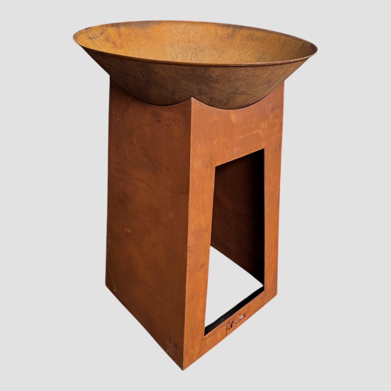 Feuerstelle Feuerschale XXL Cambridge 110 cm rostoptik Terrasse Jet-Line