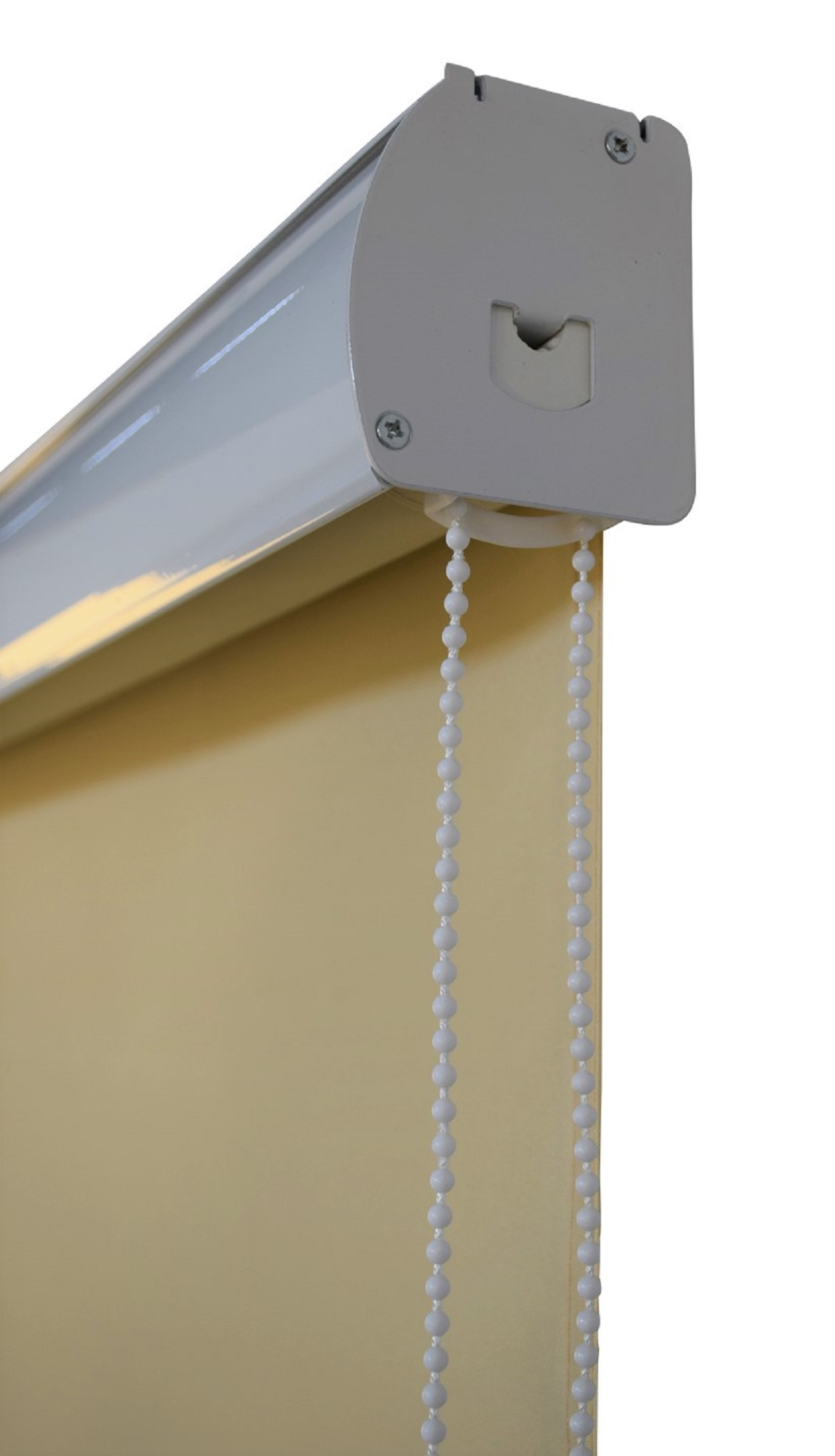 Vertikalmarkise Kassettenrollo Außenrollo Sonnenschutz 1.4x2.3m beige Sichtschutz Rollo